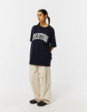 STITCH PINTUCK DENIM PANTS