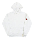 Logo Heart Smile Sleeve Embroidered Hoodie