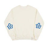 [UNISEX] Elbow Spray Flower Smile Sweatshirt