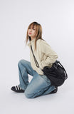 Hand strap big nylon cross bag