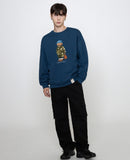 Blue Beanie Dog Perito Sweatshirt
