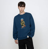 Blue Beanie Dog Perito Sweatshirt