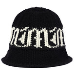 GOTHIC LOGO KNIT BUCKET HAT