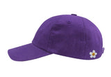 Back Small Flower Embroidery Ball Cap