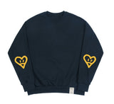 [UNISEX] Elbow Spray Heart Smile Sweatshirt