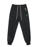 Zipper Legic Green Flower White Clip Jogger Pants