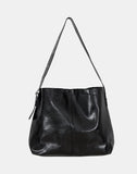 Grommet wide strap shoulder bag