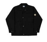 Flower dot Retail Embroidery White Clip Jacket