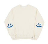 [UNISEX] Elbow Spray Smile Drawing Sweatshirt