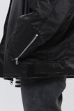 Mink fur collar balloon jumper