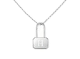 Name rock silver pendant L