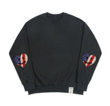 Elbow Stars and Stripes Smile Heart Sweatshirt