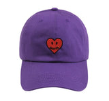 [UNISEX] Heart Logo Smile Embroidery Ball Cap