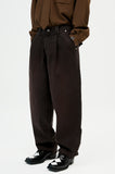 color washing denim pocket pants