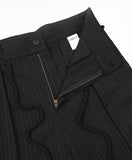 23SS One Tuck Oversized Stripe Trousers