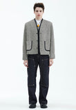 TWEED JACKET MIX BEIGE