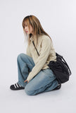 Hand strap big nylon cross bag