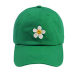 [UNISEX] Flower Dot Embroidery Ball Cap