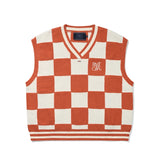 CHECKER BOARD TERRY VEST