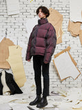 Two-tone Reversible Down Short Padded Coat