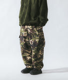 [AG] Rib Camo Belt Balloon Pants