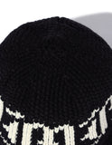 GOTHIC LOGO KNIT BUCKET HAT