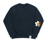 [UNISEX] Elbow Flower Bear Smile Sweatshirt