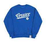 [UNISEX] Baseball Logo Flower Smile Sweatshirt