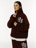 93 logo half zip up