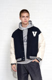 V Logo Lining Varsity Jacket