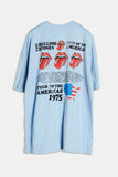 Rolling stones present printing t-shirt