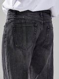 SIDE LAYERED DENIM TROUSERS