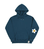 Elbow Flower Dot One Point White Clip Hoodie