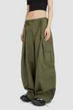 Mid section balloon cargo pants