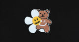 Flower Bear Embroidered Crop Short Sleeve Tee
