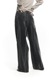 DARK SMOKE WIDE DENIM PANTS