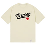 Baseball Logo Heart Smile Short Sleeve Tee