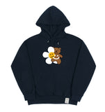 Big Flower Bear Smile Hoodie