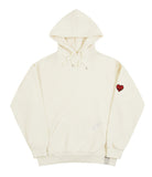 Logo Heart Smile Sleeve Embroidered Hoodie