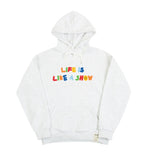 Rainbow Life Smile Logo White Clip Hoodie