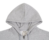 Flower Heart Half Smile Embroidery Hoodie Zip-up