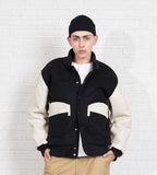 Pocket Patched Varsity Jacket