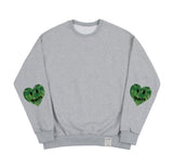 Elbow Leaf Smile Heart Sweatshirt