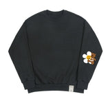 [UNISEX] Elbow Flower Bear Smile Sweatshirt