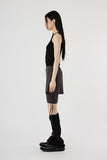 leggings layered banding skirt