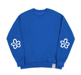 [UNISEX] Elbow Spray Flower Smile Sweatshirt