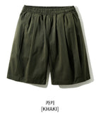 Nose Tencel Cotton Two Tuck Bermuda Short Pants