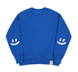 [UNISEX] Elbow Spray Smile Drawing Sweatshirt