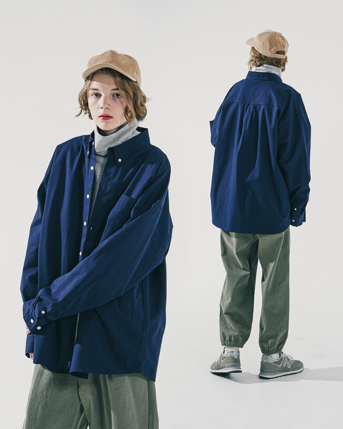[WV PROJECT] ★韓国大人気★THE OVERFIT COTTON SHIRTS WV PROJECT (ダブリューブイプロジェクト) - The Overfit cotton