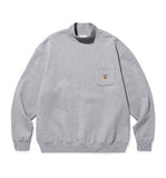 CREST MOCK NECK SWEATSHIRT